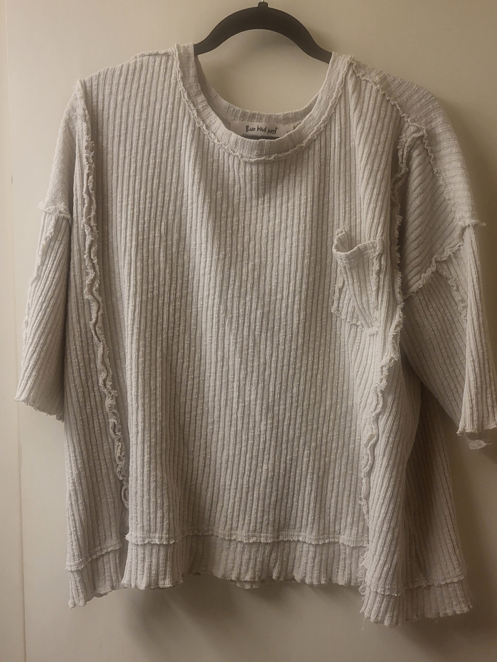 Jaqueline Textured Top in Ecru